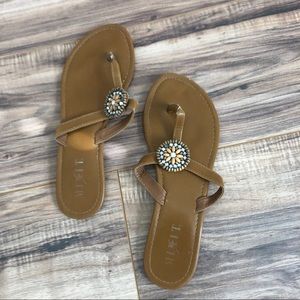 Women’s Leather Flip Flops